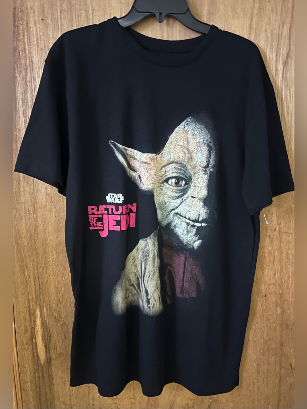Star Wars Return of the Jedi Yoda Graphic T-Shirt - Black